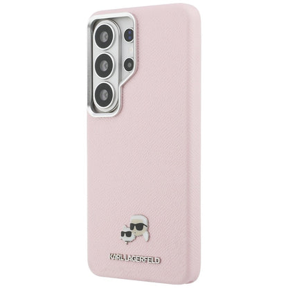 Etui MagSafe dla Samsung Galaxy S26 Ultra S948, Karl Lagerfeld, Karl & Choupette Head's Pin, Różowy
