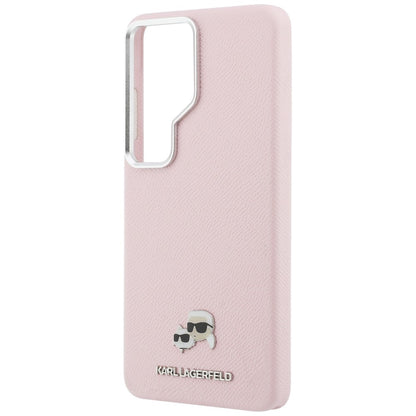 Etui MagSafe dla Samsung Galaxy S26 Ultra S948, Karl Lagerfeld, Karl & Choupette Head's Pin, Różowy