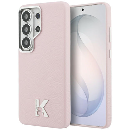 Etui MagSafe dla Samsung Galaxy S26 Ultra S948, Karl Lagerfeld, Karl Head Logo, Różowy