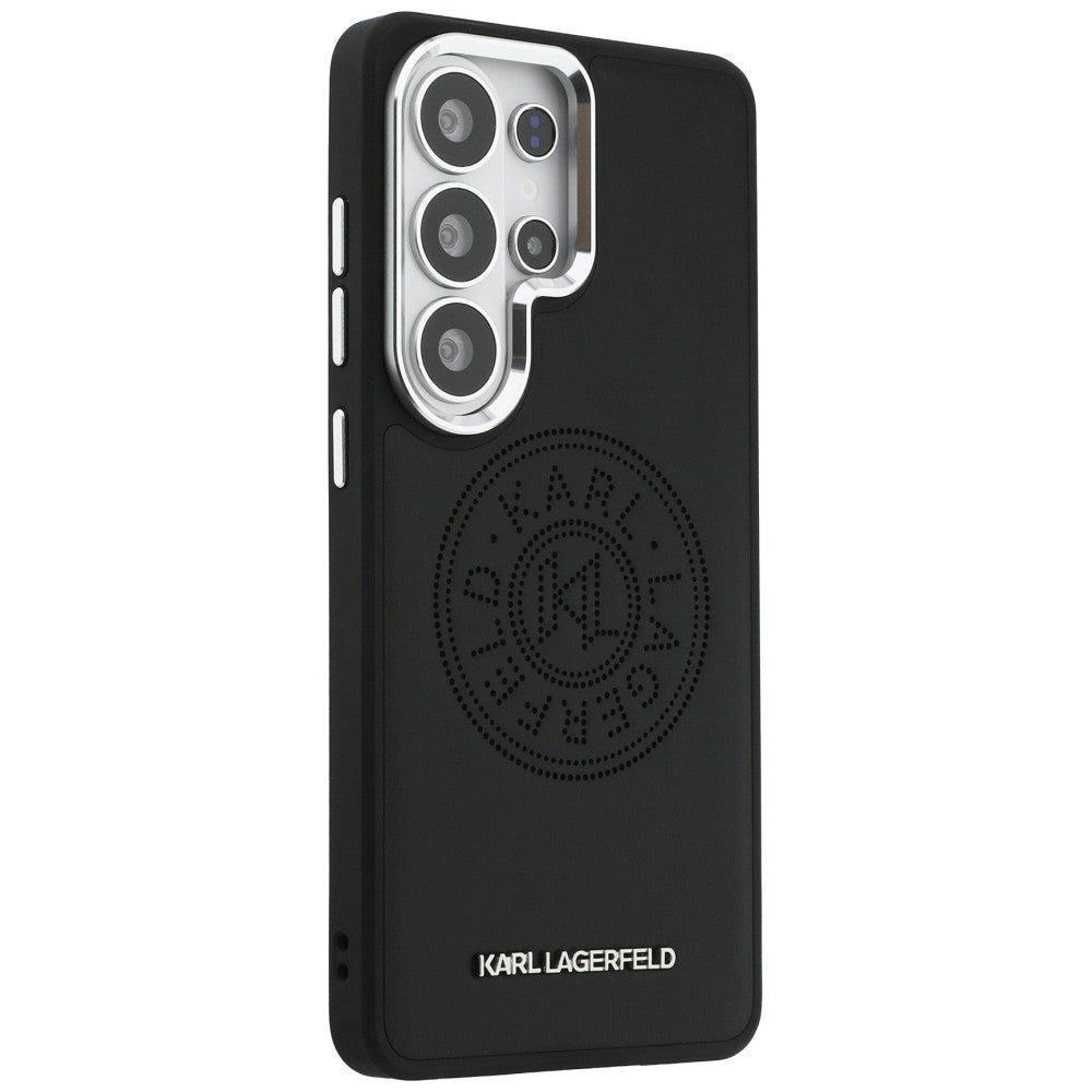 Etui MagSafe dla Samsung Galaxy S26 Ultra S948, Karl Lagerfeld, Karl Round Point Logo, Czarne