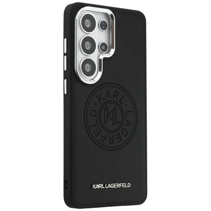 Etui MagSafe dla Samsung Galaxy S26 Ultra S948, Karl Lagerfeld, Karl Round Point Logo, Czarne