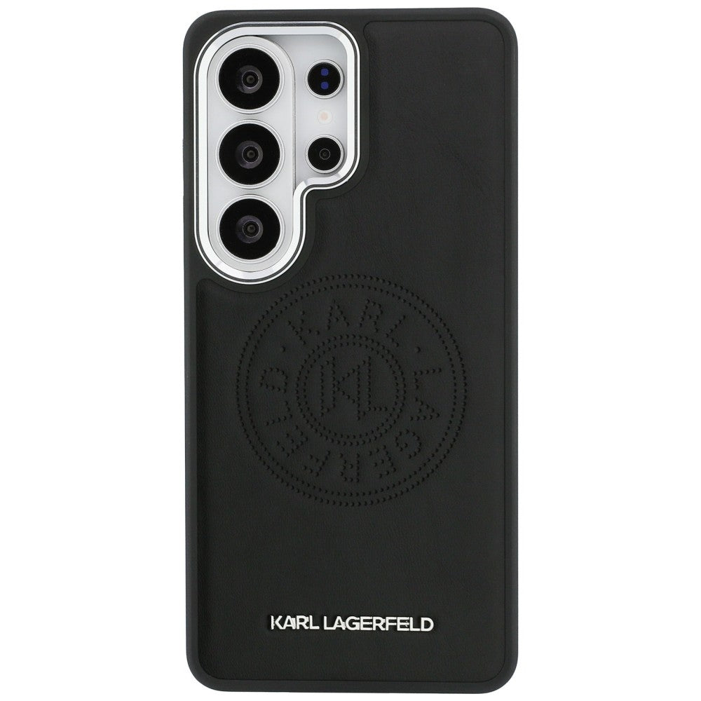 Etui MagSafe dla Samsung Galaxy S26 Ultra S948, Karl Lagerfeld, Karl Round Point Logo, Czarne