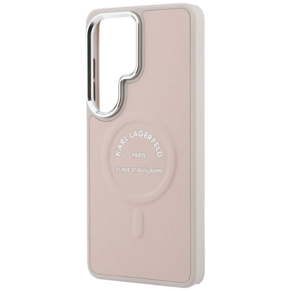 Etui MagSafe dla Samsung Galaxy S26 Ultra S948, Karl Lagerfeld, Karl RSG Logo, Różowy