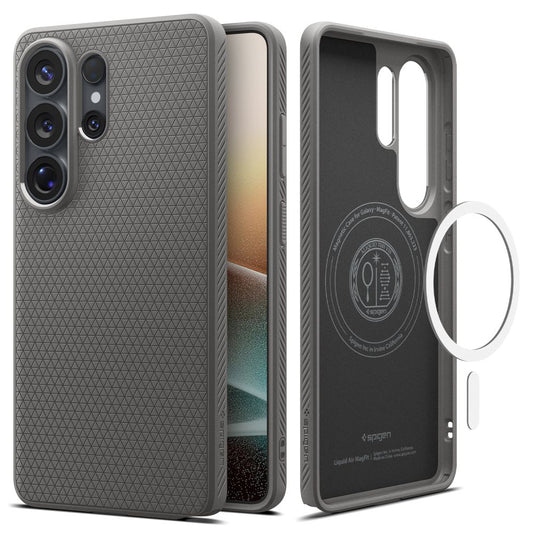 Etui MagSafe dla Samsung Galaxy S26 Ultra S948, Spigen, Liquid Air, Szare ACS10675