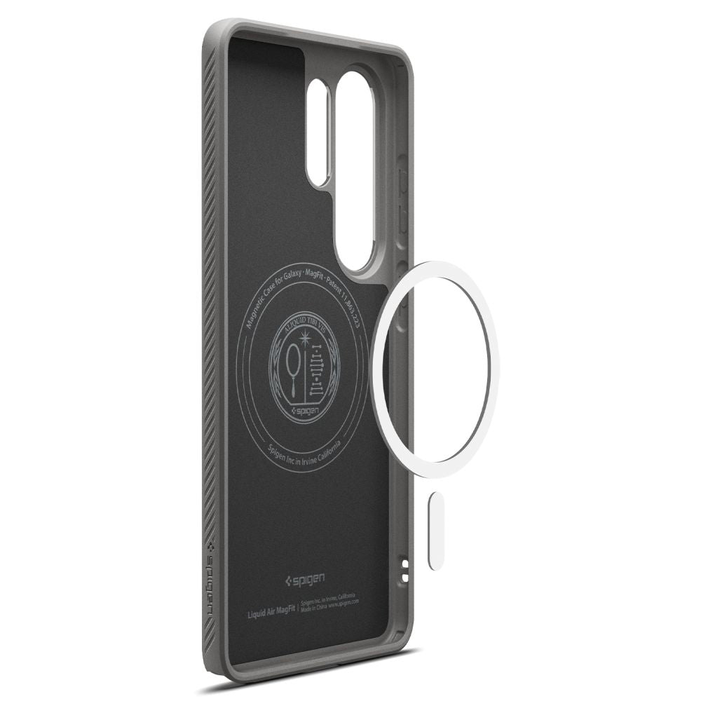 Etui MagSafe dla Samsung Galaxy S26 Ultra S948, Spigen, Liquid Air, Szare ACS10675