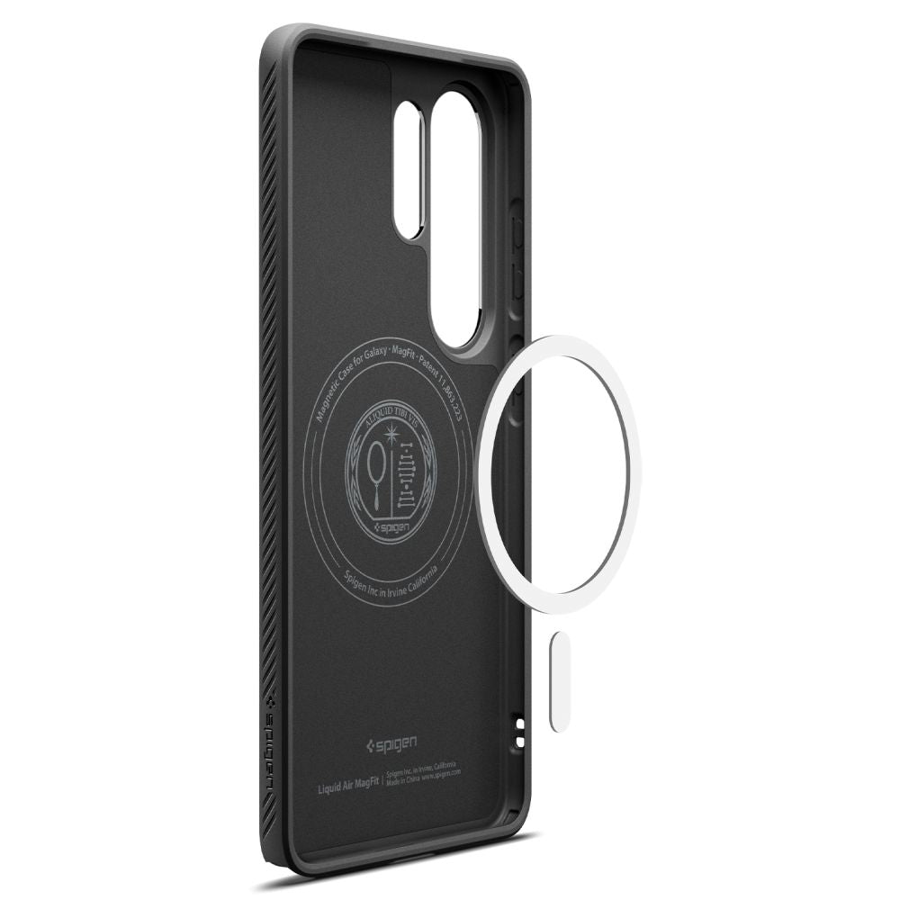 Etui MagSafe dla Samsung Galaxy S26 Ultra S948, Spigen, Liquid Air, Czarne Matowe ACS10674