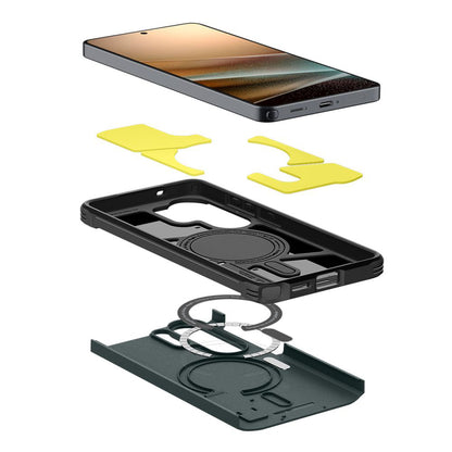Etui MagSafe dla Samsung Galaxy S26 Ultra S948, Spigen, Tough Armor, Zielony ACS10686