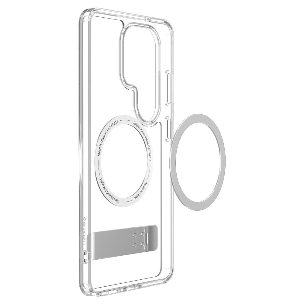Etui MagSafe dla Samsung Galaxy S26 Ultra S948, Spigen, Ultra Hybrid S, Przezroczyste Białe ACS11032