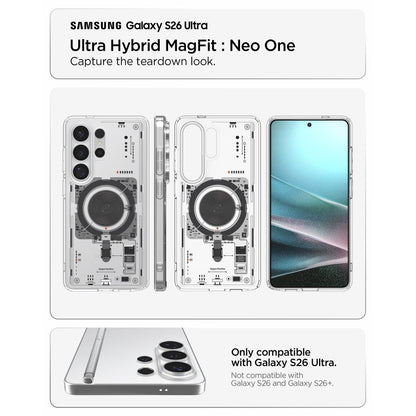 Etui MagSafe dla Samsung Galaxy S26 Ultra S948, Spigen, Ultra Hybrid Neo One, Przezroczyste ACS11206