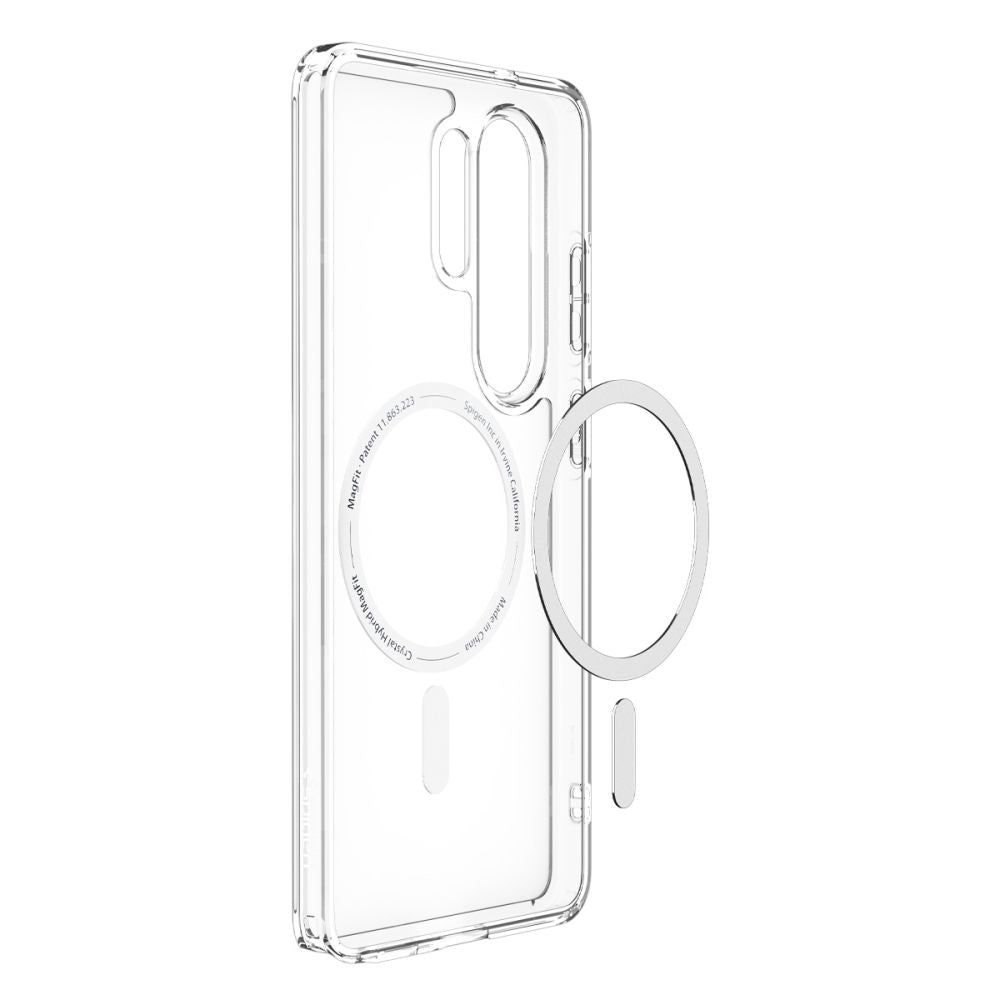 MagSafe Case for Samsung Galaxy S26 Ultra S948, Spigen, Ultra Hybrid, White Transparent ACS10679