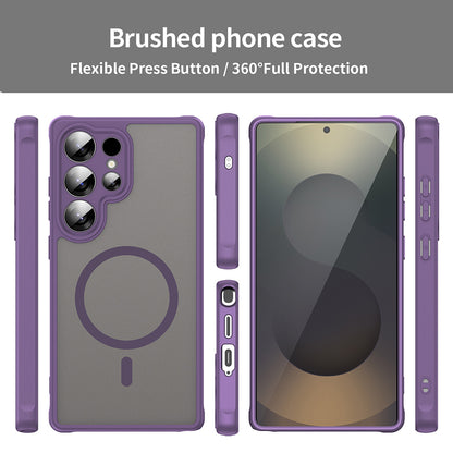 MagSafe Case for Samsung Galaxy S26 Ultra S948, Techsuit, HaloFrost II Individual Camera Cutouts, Purple