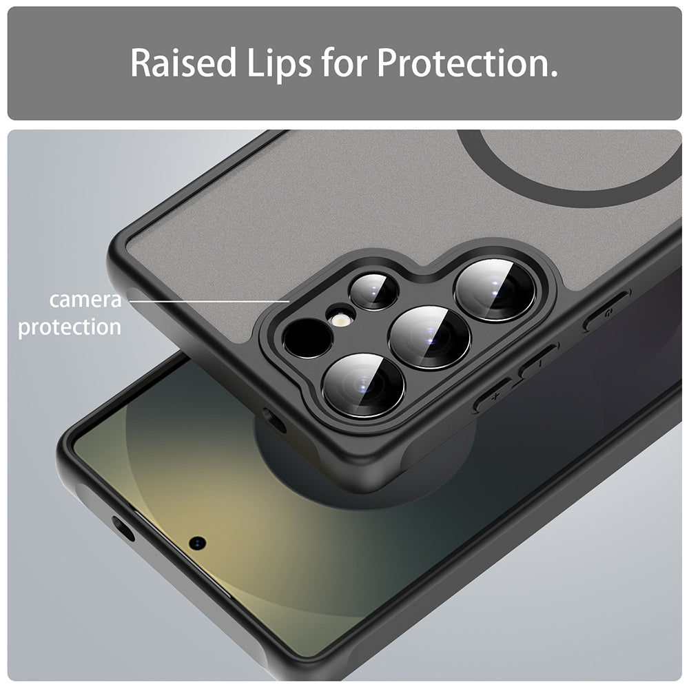 Etui MagSafe do Samsung Galaxy S26 Ultra S948, Techsuit, HaloFrost II (indywidualne wycięcia na aparat), czarne