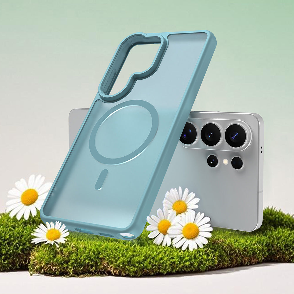 Etui MagSafe dla Samsung Galaxy S26 Ultra, Techsuit, HaloFrost II, Jasnozielone