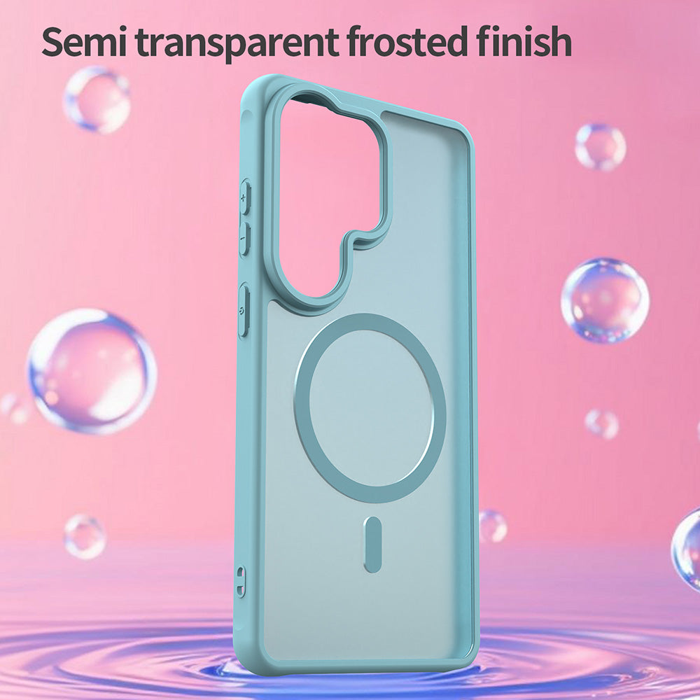 Etui MagSafe dla Samsung Galaxy S26 Ultra, Techsuit, HaloFrost II, Jasnozielone