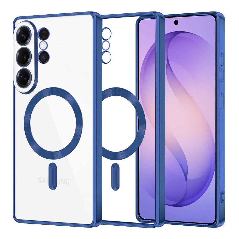 Etui MagSafe dla Samsung Galaxy S26 Ultra, Techsuit, Luxury Crystal, Granatowe