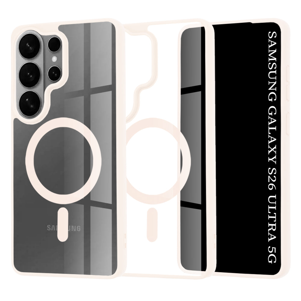 Etui MagSafe dla Samsung Galaxy S26 Ultra, Techsuit, Pro, Różowy