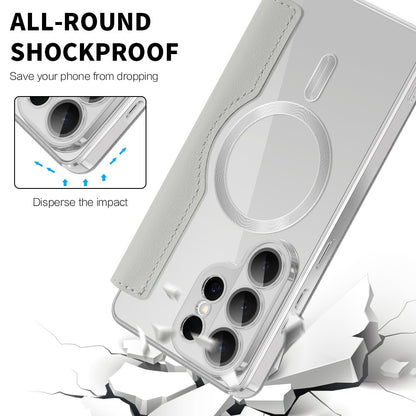 MagSafe Case for Samsung Galaxy S26 Ultra S948, Techsuit, SmartMag Book, Gray