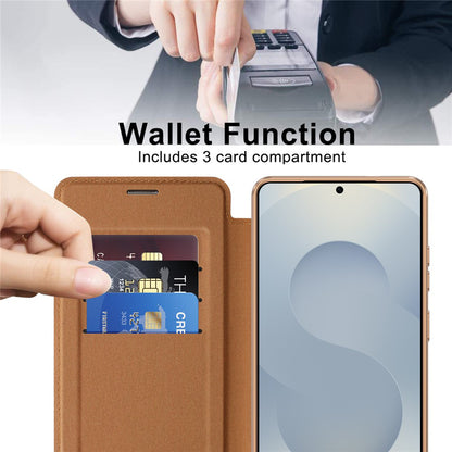 Etui MagSafe dla Samsung Galaxy S26 Ultra, Techsuit, SmartMag Book, Brązowy