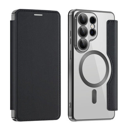 Etui MagSafe dla Samsung Galaxy S26 Ultra, Techsuit, SmartMag Book, Czarne