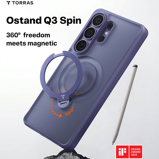 Etui MagSafe dla Samsung Galaxy S26 Ultra, Torras, Ostand Spin, Mov