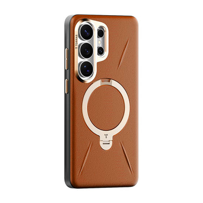 Etui MagSafe do Samsung Galaxy S26 Ultra S948, Torras, QPRO Leather, Brązowe