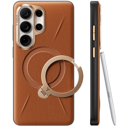 Etui MagSafe do Samsung Galaxy S26 Ultra S948, Torras, QPRO Leather, Brązowe