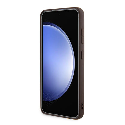 Etui MagSafe dla Samsung Galaxy Z Flip7 F766, Guess, 4G Collection, Brązowy