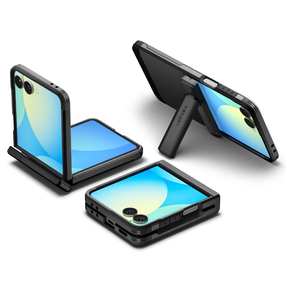 Etui MagSafe dla Samsung Galaxy Z Flip7 F766, Spigen, Tough Armor Pro, Czarne ACS09561