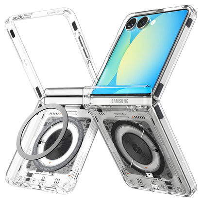 Etui MagSafe dla Samsung Galaxy Z Flip7 F766, Spigen, Ultra Hybrid Pro Neo One, Przezroczyste ACS09560