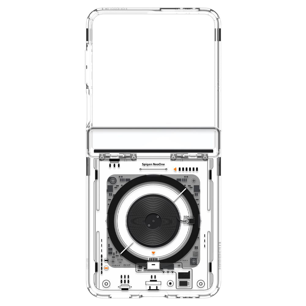 Etui MagSafe dla Samsung Galaxy Z Flip7 F766, Spigen, Ultra Hybrid Pro Neo One, Przezroczyste ACS09560