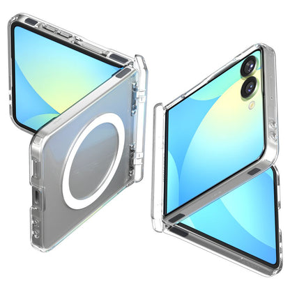 Etui MagSafe dla Samsung Galaxy Z Flip7 F766, Spigen, Ultra Hybrid Pro, Przezroczyste ACS09559