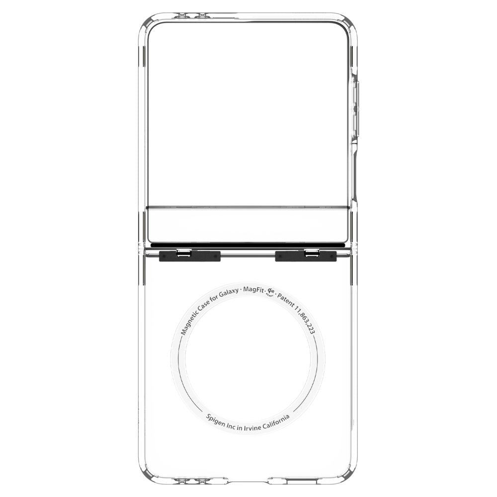 Etui MagSafe dla Samsung Galaxy Z Flip7 F766, Spigen, Ultra Hybrid Pro, Przezroczyste ACS09559