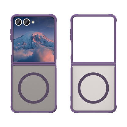 MagSafe Case for Samsung Galaxy Z Flip7 F766, Techsuit, HaloFrost II, Purple