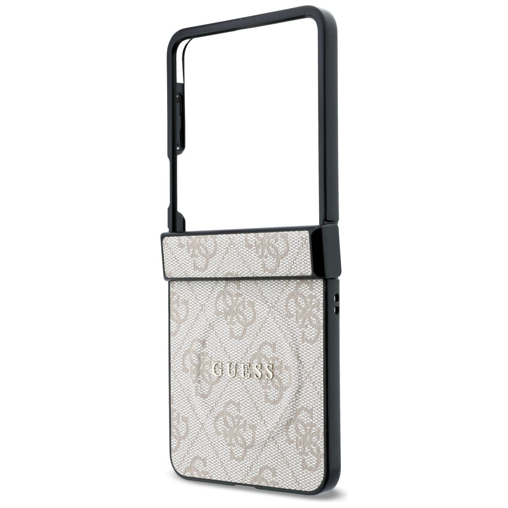 Etui MagSafe do Samsung Galaxy Z Flip8 F776, Guess, 4G Leather Classic, Różowe