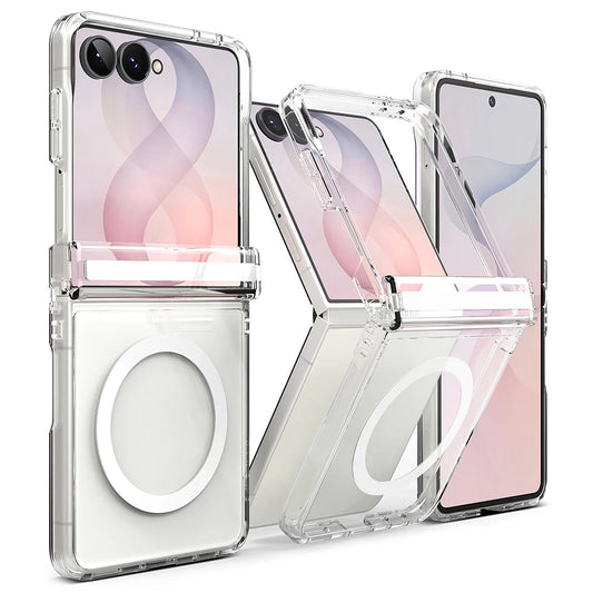 Etui MagSafe do Samsung Galaxy Z Flip8 F776, Ringke, Fusion Flap, Przezroczyste
