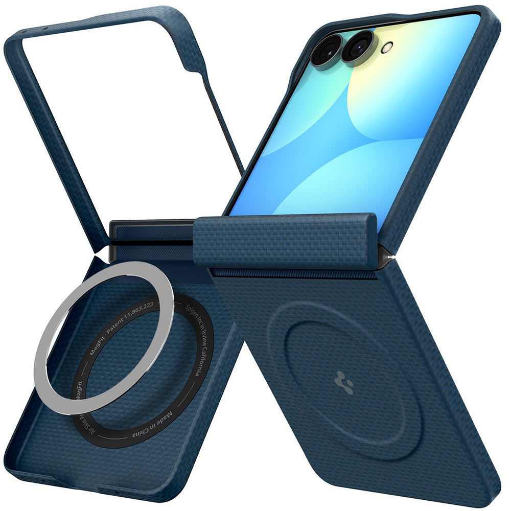 Etui MagSafe do Samsung Galaxy Z Flip8 F776, Spigen, Air Skin, Granatowy ACS11514