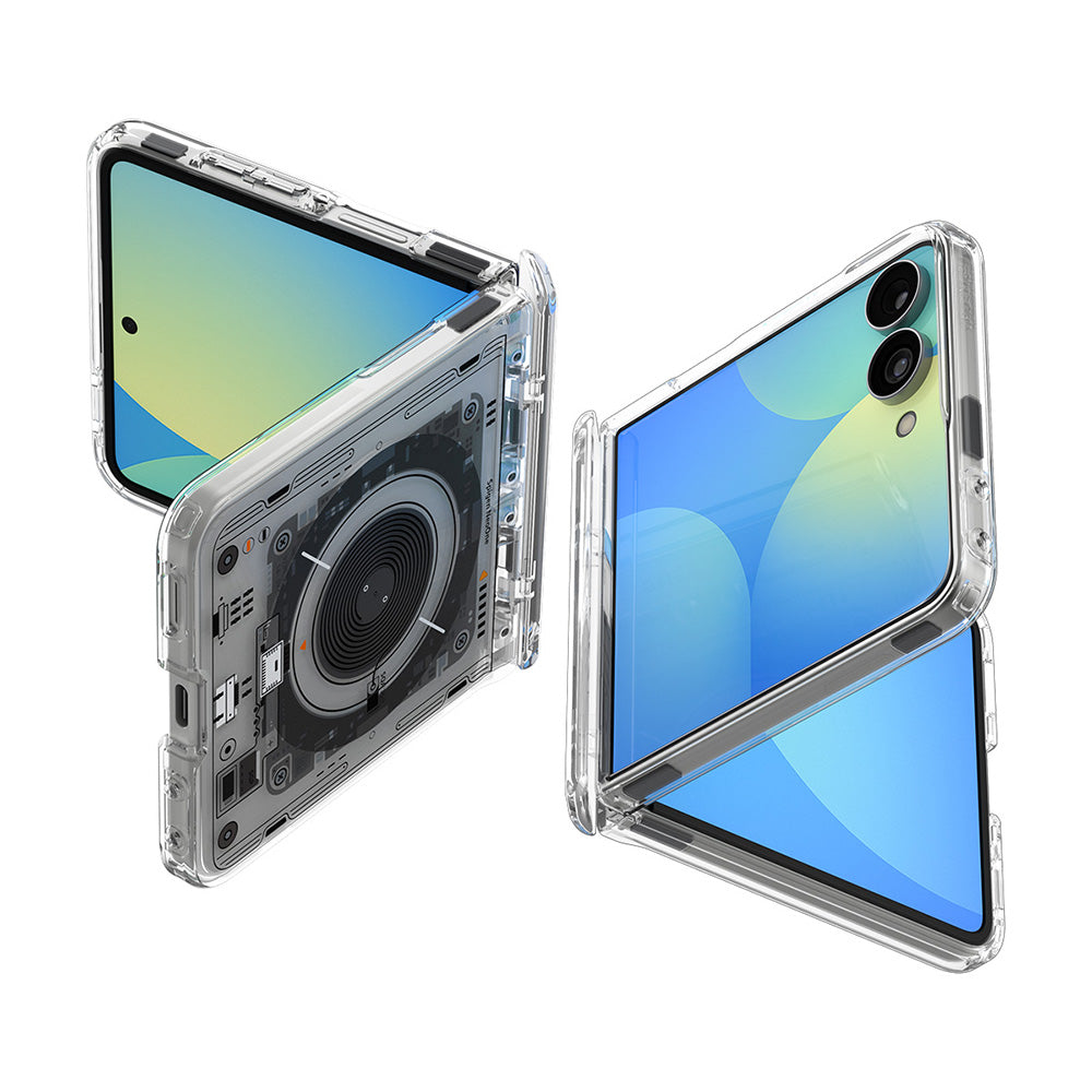 Etui MagSafe do Samsung Galaxy Z Flip8 F776, Spigen, Ultra Hybrid Pro Neo One, Przezroczyste ACS11525