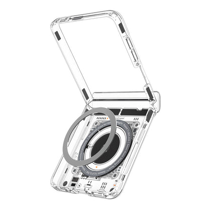 Etui MagSafe do Samsung Galaxy Z Flip8 F776, Spigen, Ultra Hybrid Pro Neo One, Przezroczyste ACS11525