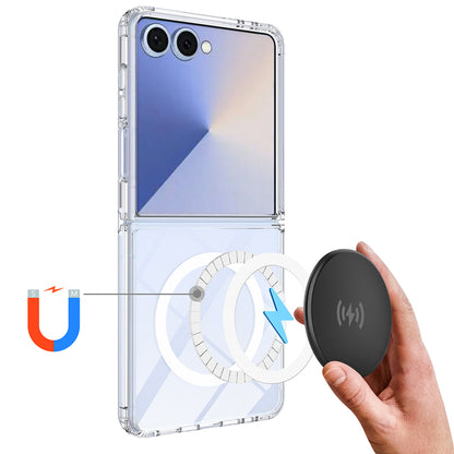 Etui MagSafe do Samsung Galaxy Z Flip8 F776, Techsuit, Pro, Przezroczyste