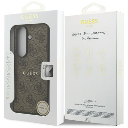 Etui MagSafe dla Samsung Galaxy Z Fold7 F966, Guess, 4G Classic, Brązowy