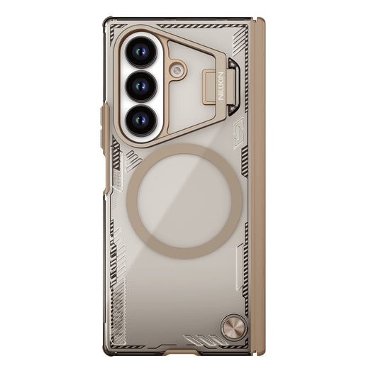 Etui MagSafe do Samsung Galaxy Z Fold7 F966, Nillkin, Iceblade Prop z wycięciem na aparat, Brązowe