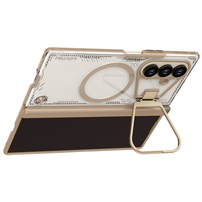 MagSafe Case for Samsung Galaxy Z Fold7 F966, Nillkin, Iceblade Prop with Camera Cutout, Brown