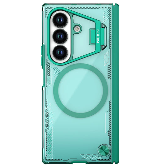 Etui MagSafe do Samsung Galaxy Z Fold7 F966, Nillkin, Iceblade Prop z wycięciem na aparat, Zielony