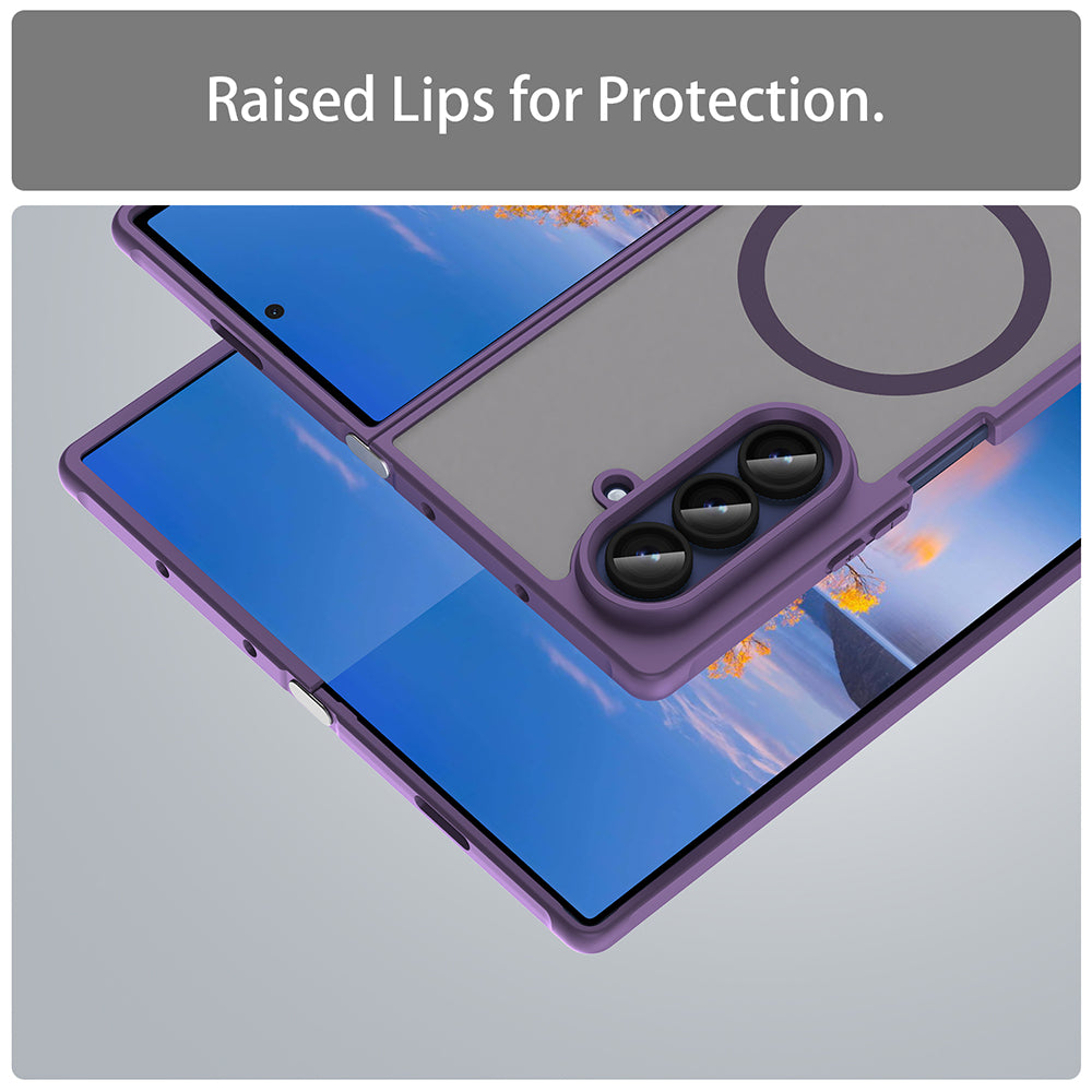 Etui MagSafe do Samsung Galaxy Z Fold7 F966, Techsuit, HaloFrost II, Fioletowy