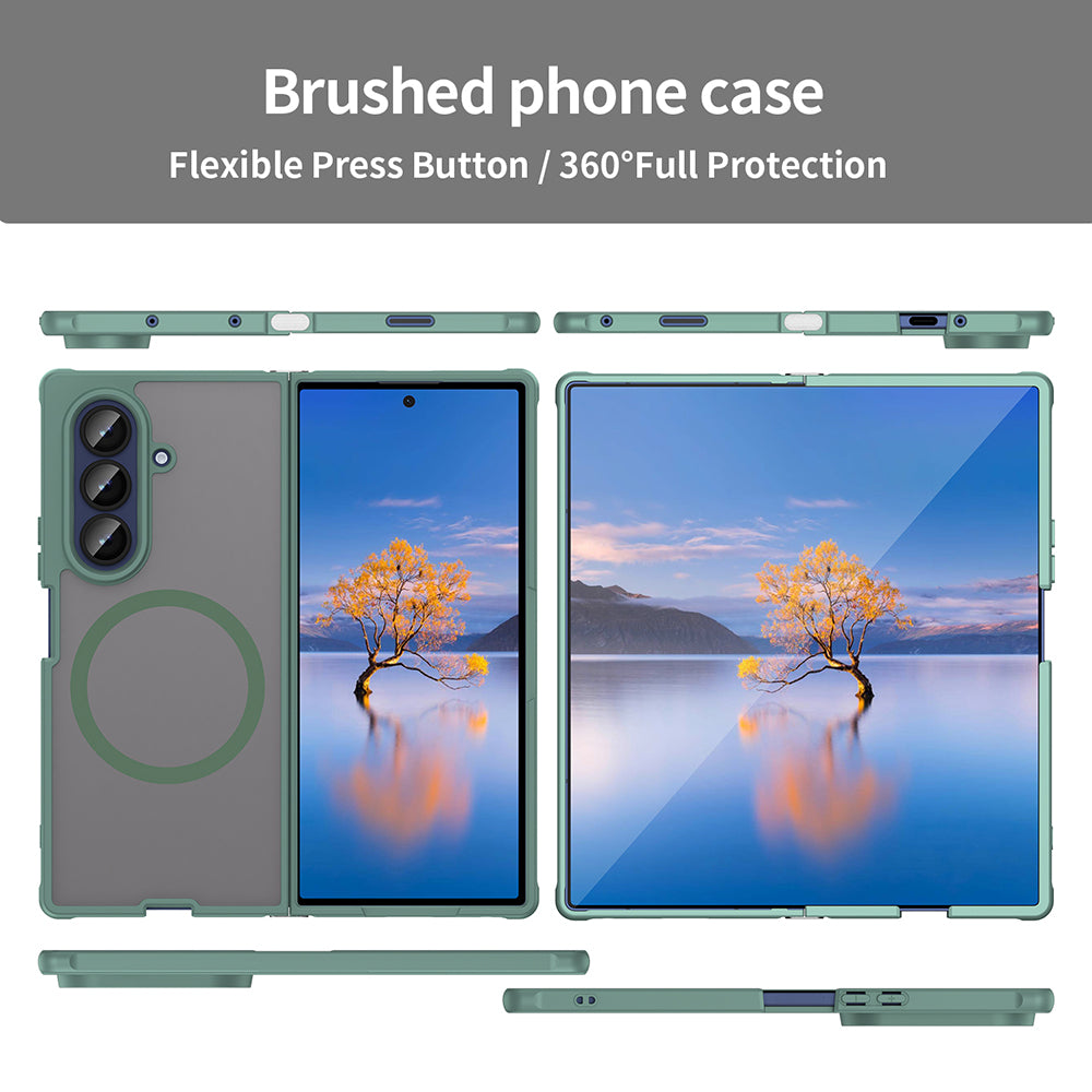 Etui MagSafe do Samsung Galaxy Z Fold7 F966, Techsuit, HaloFrost II, Zielony
