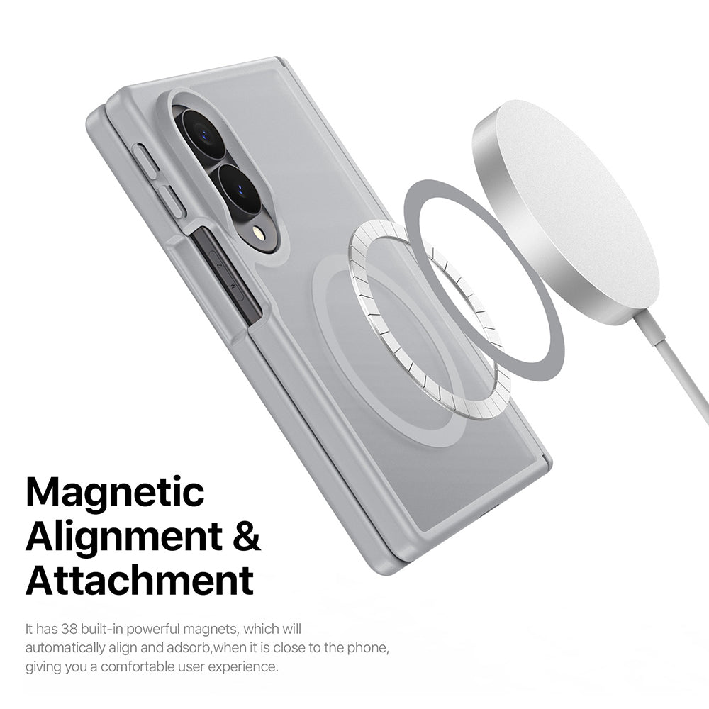 Etui MagSafe do Samsung Galaxy Z Fold8 F971, DUX DUCIS, Yind, szare
