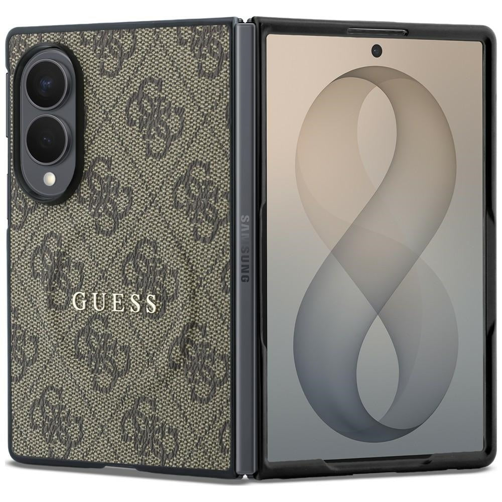 MagSafe Case for Samsung Galaxy Z Fold8 F971, Guess, 4G Leather Classic, Brown