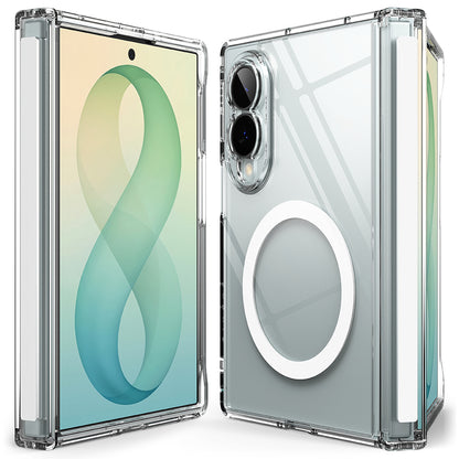 MagSafe Case for Samsung Galaxy Z Fold8 F971, Ringke, Fusion Flap, Transparent