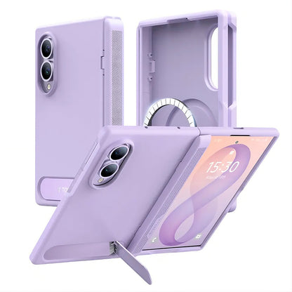 Etui MagSafe do Samsung Galaxy Z Fold8 F971, Torras, Ostand L1 Guardian, Jasnofioletowy