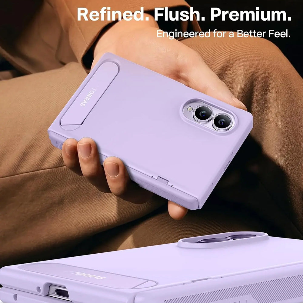 Etui MagSafe do Samsung Galaxy Z Fold8 F971, Torras, Ostand L1 Guardian, Jasnofioletowy